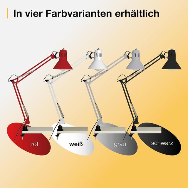 Thumbnail 4 de Lampada da scrivania Hobby con pinza bianco