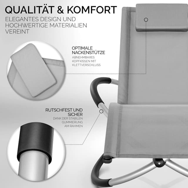 Thumbnail 3 de tillvex Relaxliege Gartenliege faltbar