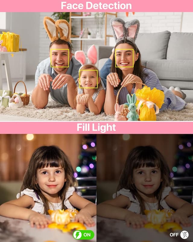 Imagen de Appareil Photo 44 MP 16x zoom rose en OfertitasTOP