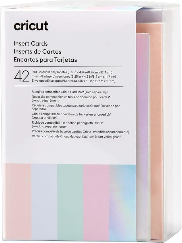 Detalle 2 de Cricut Joy macarons card making set (A1 size) with envelopes and inserts