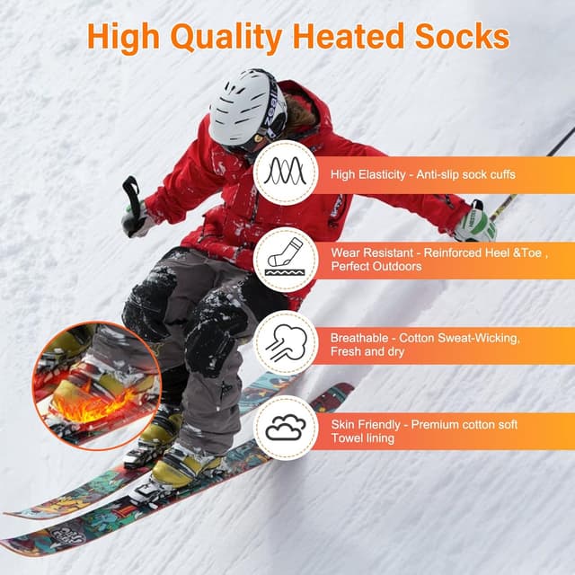 Thumbnail 2 de MUTOUHE Electric Heated Socks battery-powered for winter