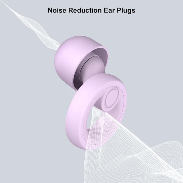 Detalle de Jayine reusable silicone concert & sleep ear plugs (SNR 30dB) with removable tips in XS/S/M/L – Purple