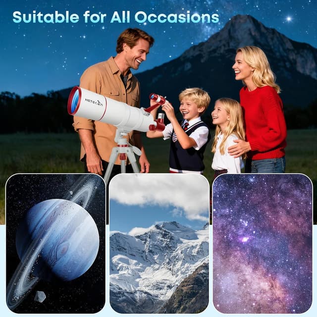 Thumbnail 6 de HETEKAN Teleskop 90mm Öffnung 550mm Brennweite