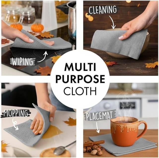 Thumbnail 4 de SUPERSCANDI Swedish Dishcloths 10-Pack 🧽