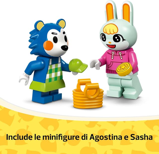 Detalle de LEGO Animal Crossing 77055 La Sartoria delle Sorelle Ago e Filo – gioco creativo con negozio e personaggi