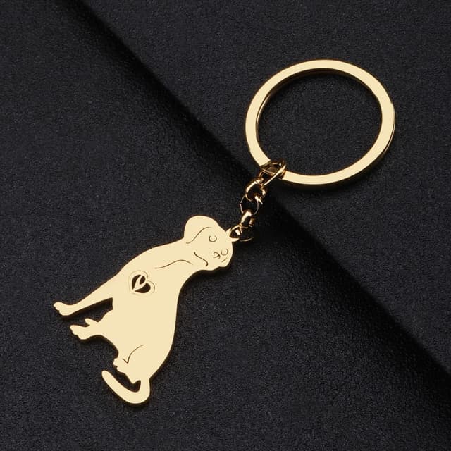 Thumbnail 2 de LONYOO Dog Keychain Stainless Steel