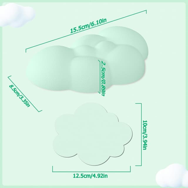 Thumbnail 6 de ZIYOU LANG Alfombrilla y posavasos en la nube ☁