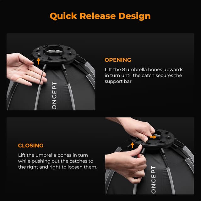 Detalle de K&F CONCEPT Mini boîte à lumière 40 cm