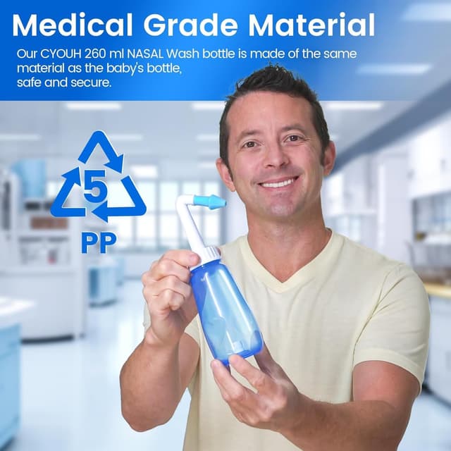 Thumbnail 1 de CYOUH Sinus Rinse Kit 260 ml with 60 packets