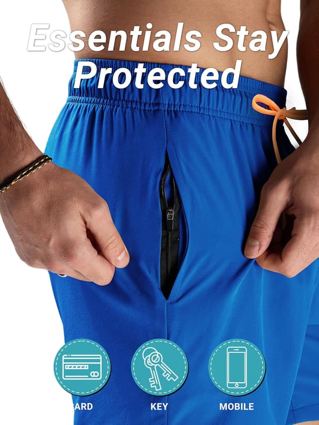 Detalle de Arcweg pantaloncini da bagno uomo a asciugatura veloce con tasche e coulisse