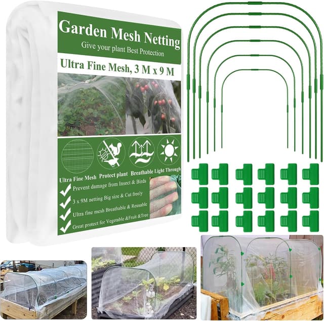 Thumbnail 6 de WYRJXYB Garden Netting Kit, 3 x 9 m pest barrier