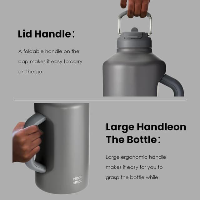 Detalle de BOTTLE BOTTLE Insulated Water Bottle 64 oz with straw