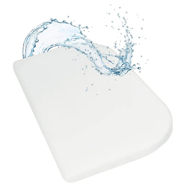 Detalle de WhizProducts wasserdichtes Spannbettlaken mit integriertem Matratzenschoner (89 x 50 cm) für Babybay Maxi, Midi, Comfort & Comfort Plus