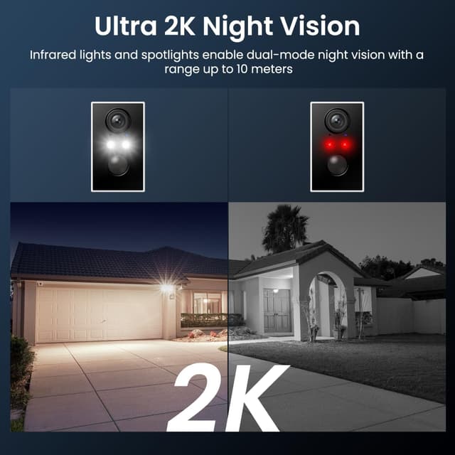 Thumbnail 6 de wansview Solar Security Camera 2K, battery-powered