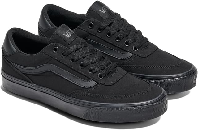 Detalle de Vans Herren Turnschuhe Brooklyn aus Wildleder – Black/Asphalt