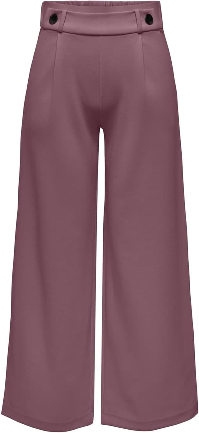 Detalle 2 de JdY Damen Marlene Hose – weit geschnittene Jersey-Schlupfhose mit Wide-Leg-Fit und Taschen