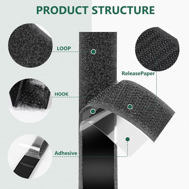 Thumbnail 3 de AiQInu Belcro Adhesivo Fuerte 8 m