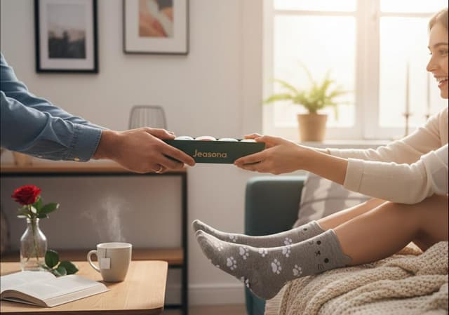 Detalle 2 de Jeasona cotton socks 5 pairs for size 4-9