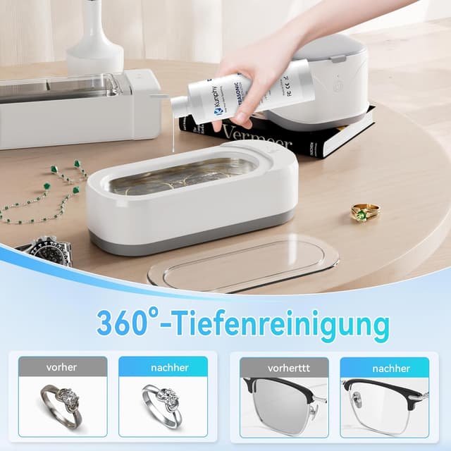 Thumbnail 6 de KUNPHY Ultraschallreiniger Konzentrat (120 ml) für Schmuck, Brillen, Silber und Uhren
