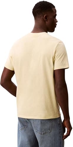 Detalle 2 de Calvin Klein Camiseta SS Classic Monogram tee para hombre (blanco Lime Spritz) talla M