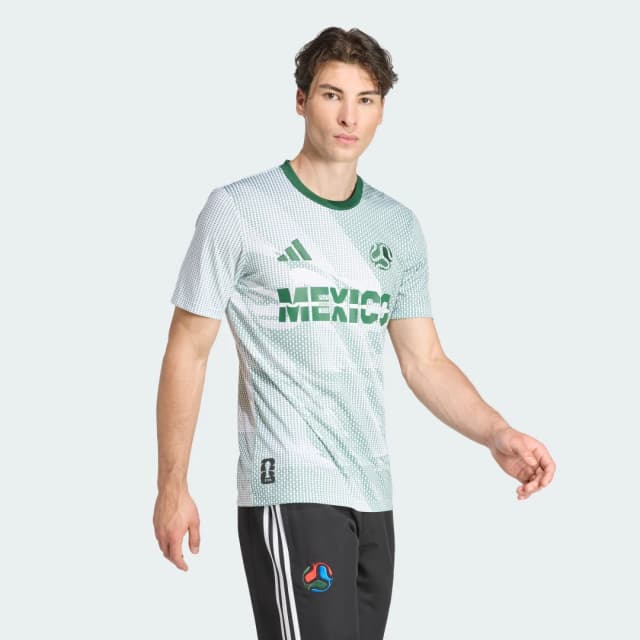 Detalle de Camiseta México Adidas en color blanco