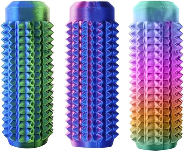 Detalle de Noafuxy 3PC Little Ouchies Fidget Toys for Adults—Portable Spiky Anxiety Relief Keychain (Style 1)