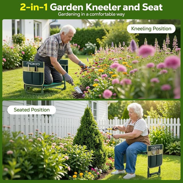 Detalle 1 de MoKo Garden Kneeler kneeling seat stool