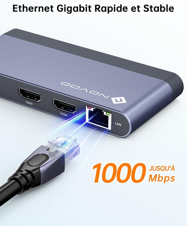 Thumbnail 4 de NOVOO Docking Station USB C Hub 8-in-1