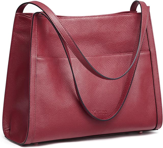 Thumbnail 6 de Kattee Soft Genuine Leather Tote Bag for Women – Hobo Shoulder Purse Handbag for Work, Travel & Shopping