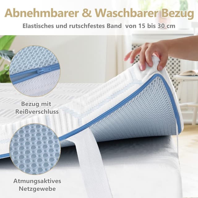 Thumbnail 4 de BedStory Topper 180x200 10 cm H3&H4