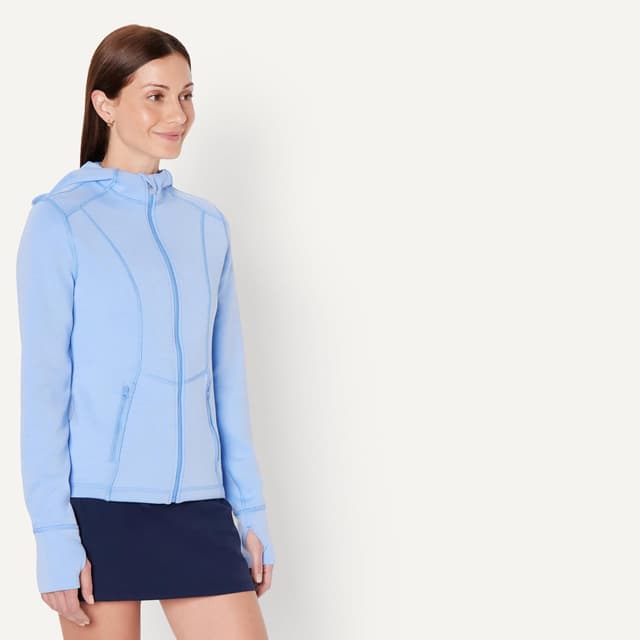 Detalle 2 de Amazon Essentials Active Women’s Fitted Zip Hoodie Jacket (Workout Sweat Zip Jacket)