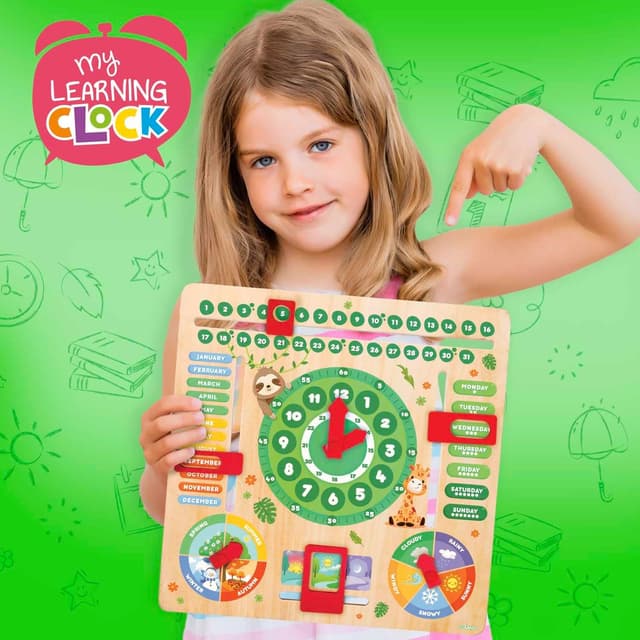 Thumbnail 4 de CRAZE Reloj de Aprendizaje madera 8 piezas