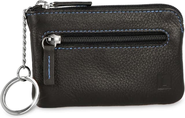 Detalle de LEDEROW Schlüsseltasche aus Leder mit 2 Fächern