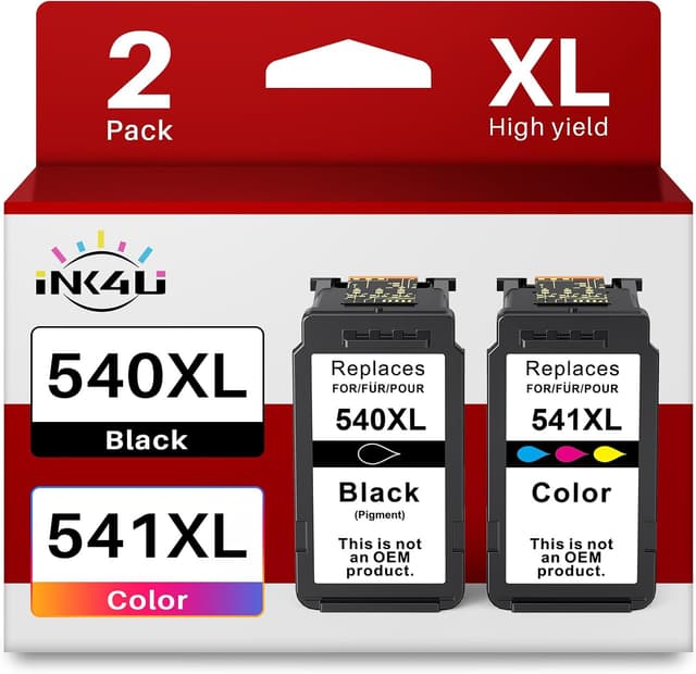 Detalle de INK4U 540XL 541XL Druckerpatronen 660 Seiten 🖨