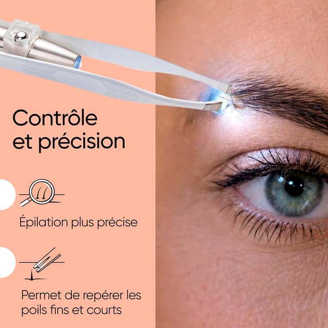 Detalle 2 de Pince Sensica LED pointe biseautée, 3 piles