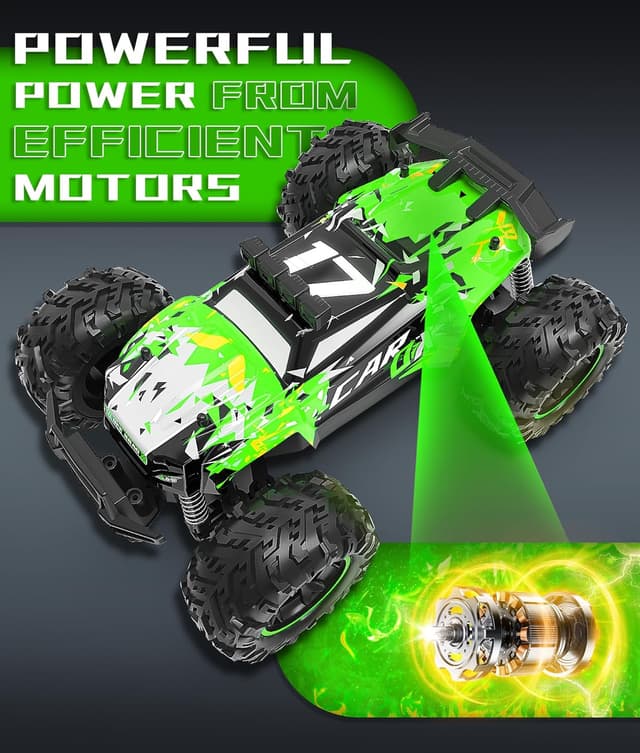 Detalle de Carox ferngesteuertes Auto (2,4 GHz, 26 km/h) 1:18 Offroad-Monstertruck mit LED-Beleuchtung
