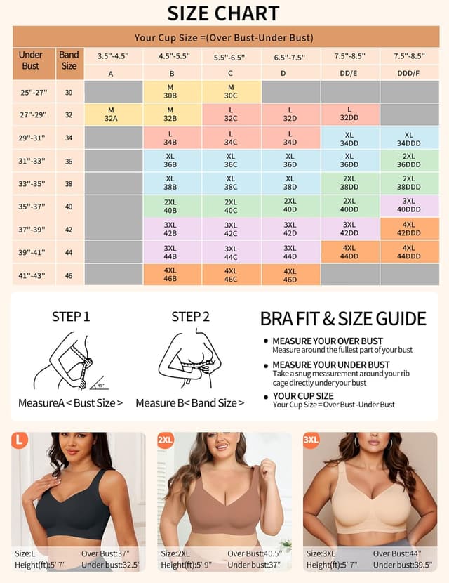 Detalle 2 de PoseFree Wireless Support Bra for Women - Seamless Comfort full coverage 🧷