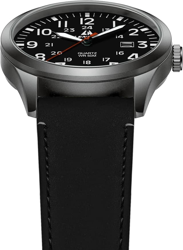 Detalle 2 de LENQIN Militäruhr 30M wasserdicht, Datum