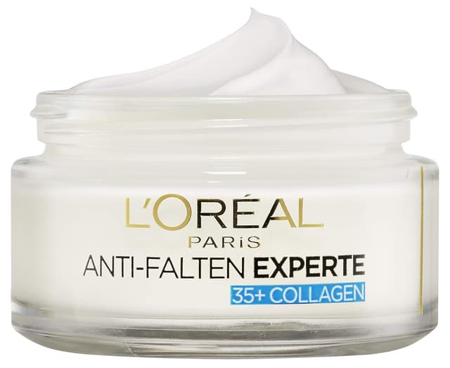 Detalle de L’Oréal Paris Anti-Falten Experte 35+ Feuchtigkeitspflege mit Kollagen-Biosphären (24h) – Anti-Aging Creme, 50 ml