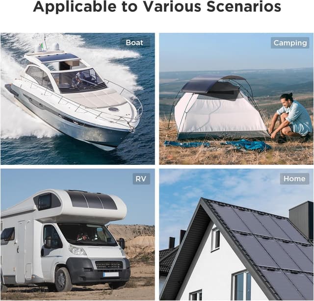 Detalle de Callsun 50W Flexible Solar Panel for 12V Systems (ETFE, 240° Bendable)