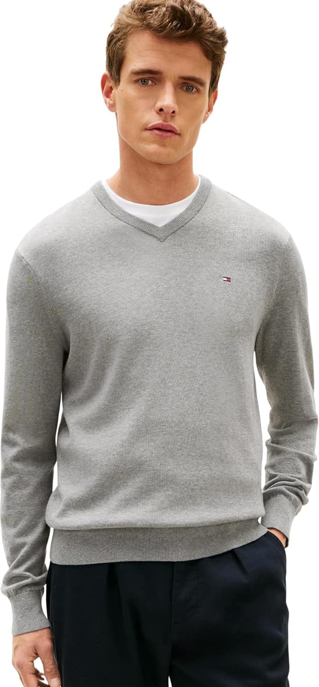 Thumbnail 6 de Tommy Hilfiger Men’s Essential Cotton V-Neck Jumper