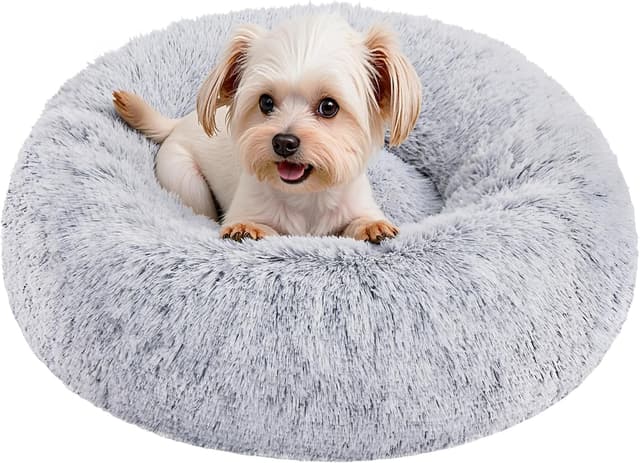 Imagen de Feandrea Panier Chien Lit Beignet Ø50 Gris Ombré en OfertitasTOP