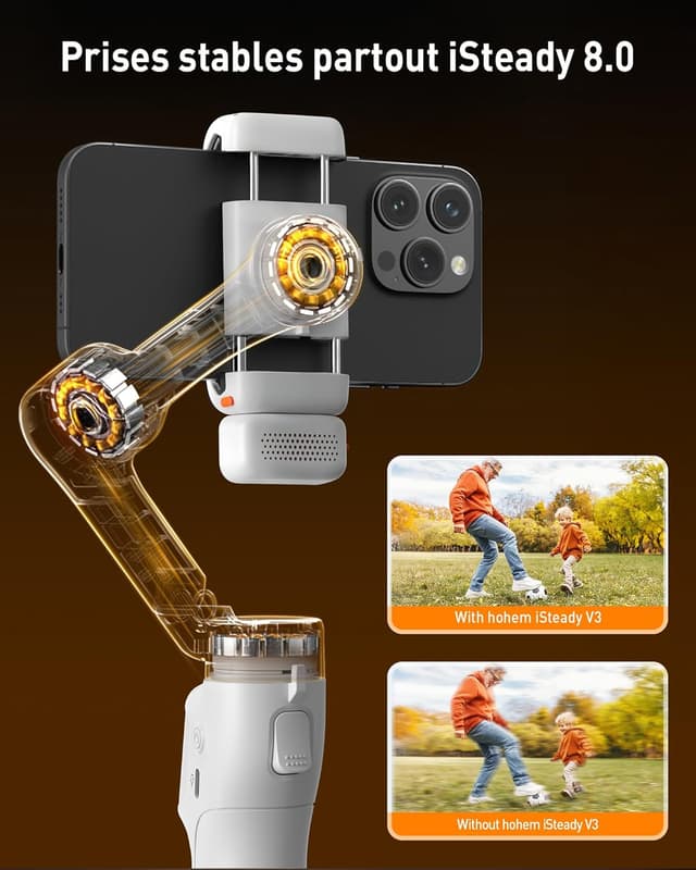 Detalle de Hohem iSteady V3 Stabilisateur Smartphone 3 axes avec AI-Tracker magnétique