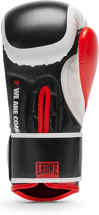 Detalle 2 de LEONE 1947 GN333 Guantes boxeo 10 oz negro 🥊