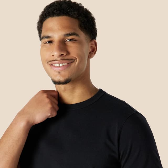 Detalle de Amazon Essentials Men’s Relaxed-Fit Heavyweight Cotton T-Shirt