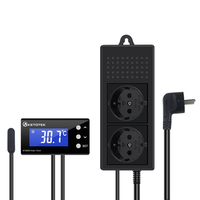 Imagen de KETOTEK Termostato presa digitale con sonda 2 m 🔌 en OfertitasTOP