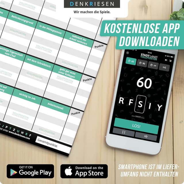 Detalle 2 de DENKRIESEN Stadt Land VOLLPFOSTEN Job Edition 50 Blatt