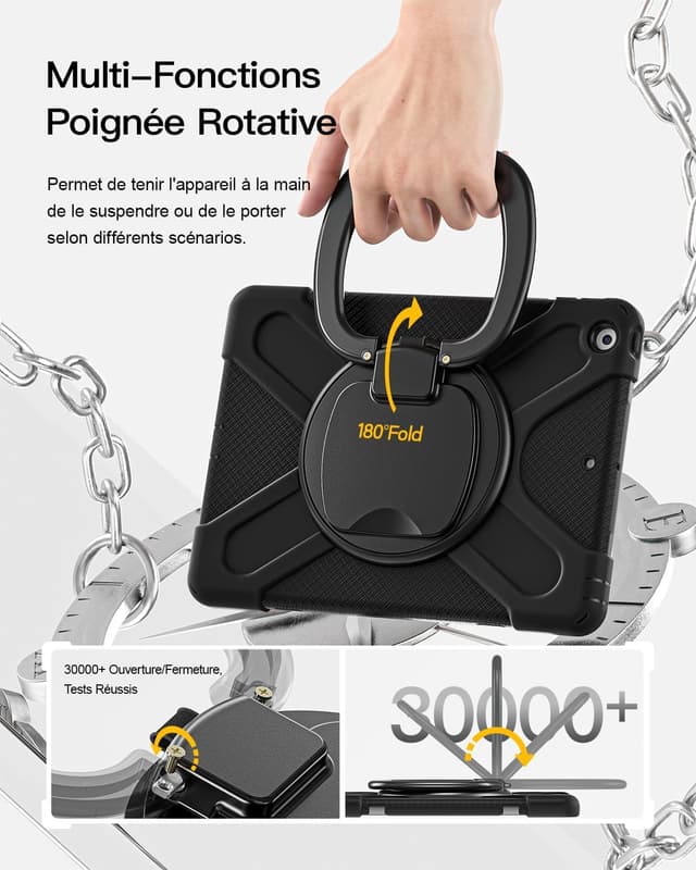 Detalle 2 de BRAECN Coque iPad 10,2 antichoc rotative