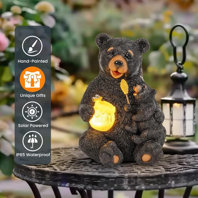 Thumbnail 6 de GIGALUMI Solar garden bear figurine