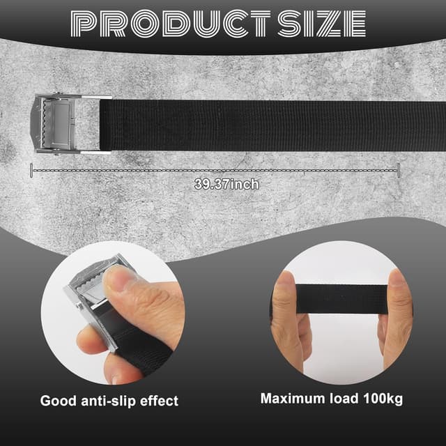 Thumbnail 1 de 10 Stück Spanngurt 25 mm x 1 m für Transport